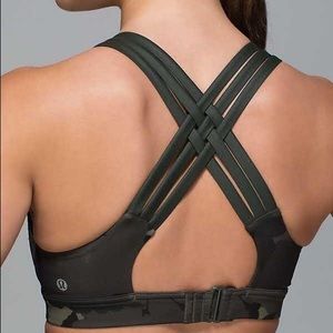 Lululemon Camo crossback sports bra